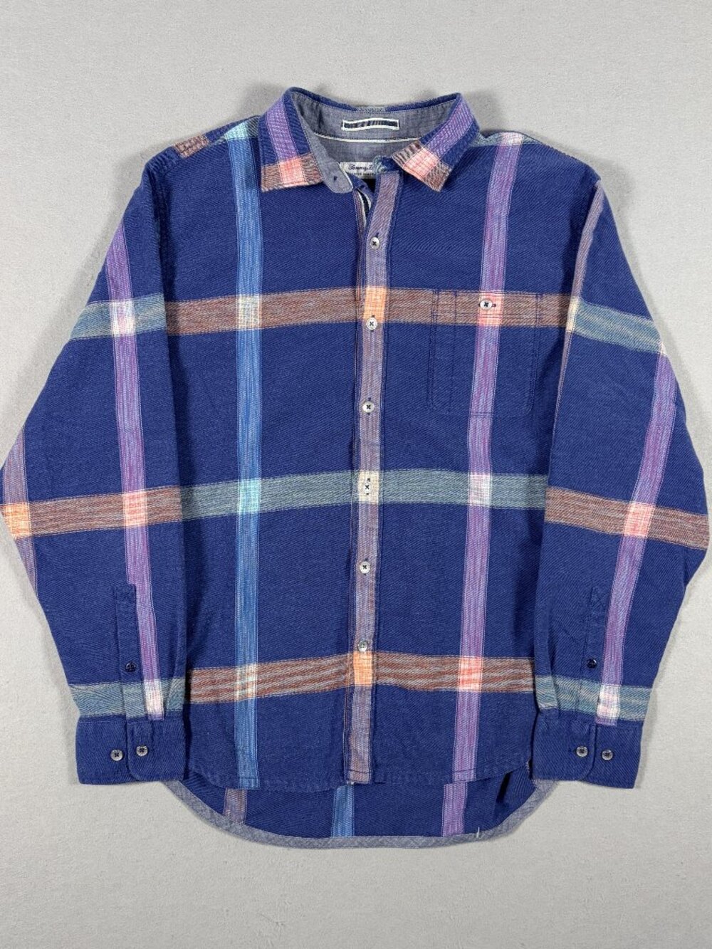 Tommy Bahama Canyon Beach Men’s Flannel Shirt Large Plaid Soft Cotton